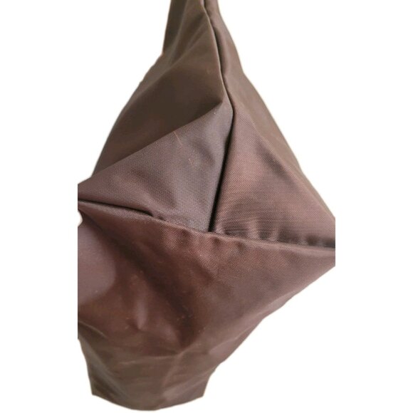 LONGCHAMP Le Pliage Mocha Nylon Leather Handbag - Picture 5 of 8